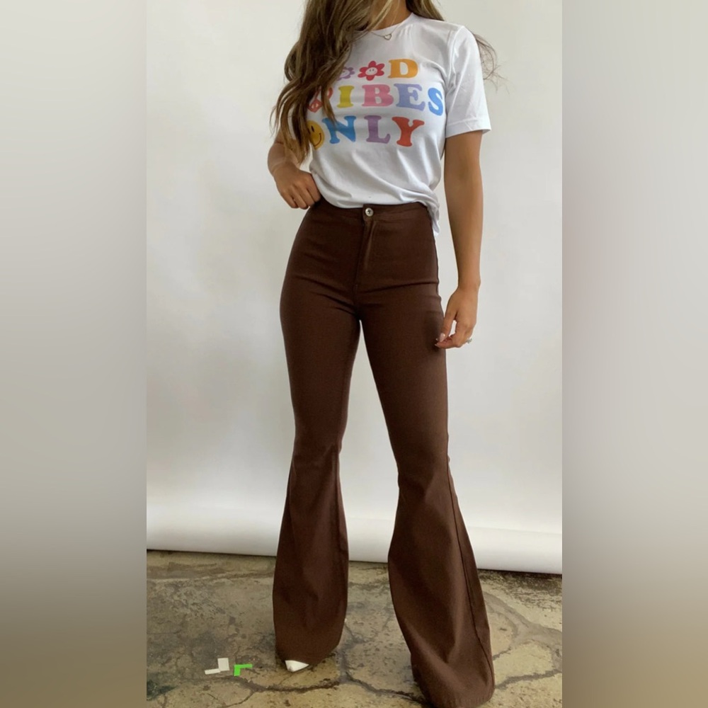Brown Flare & Wide Leg Jeans